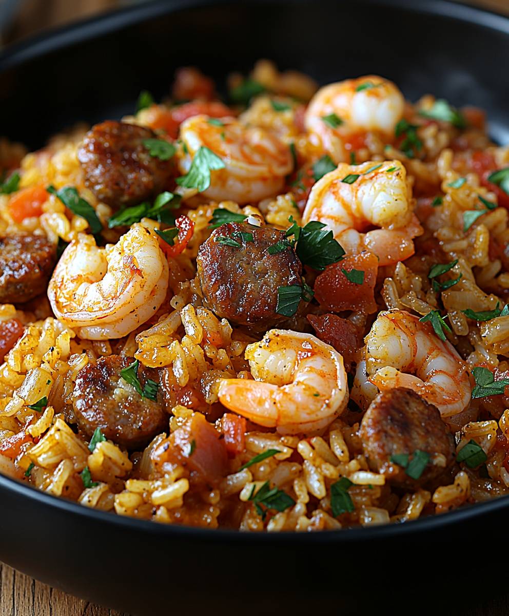 Shrimp Sausage Dirty Rice