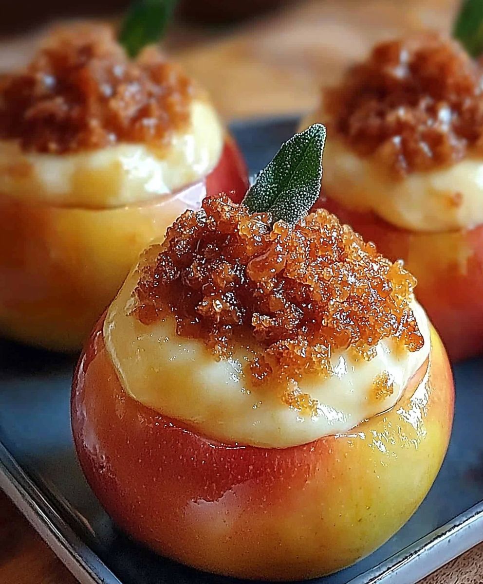 Cheesecake Stuffed Apples
