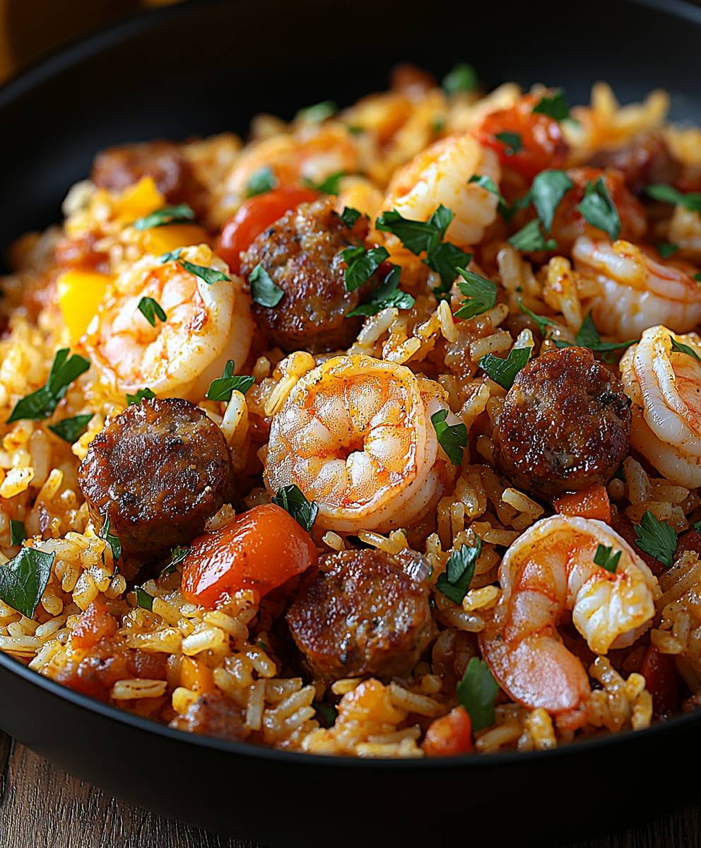 Shrimp Sausage Dirty Rice