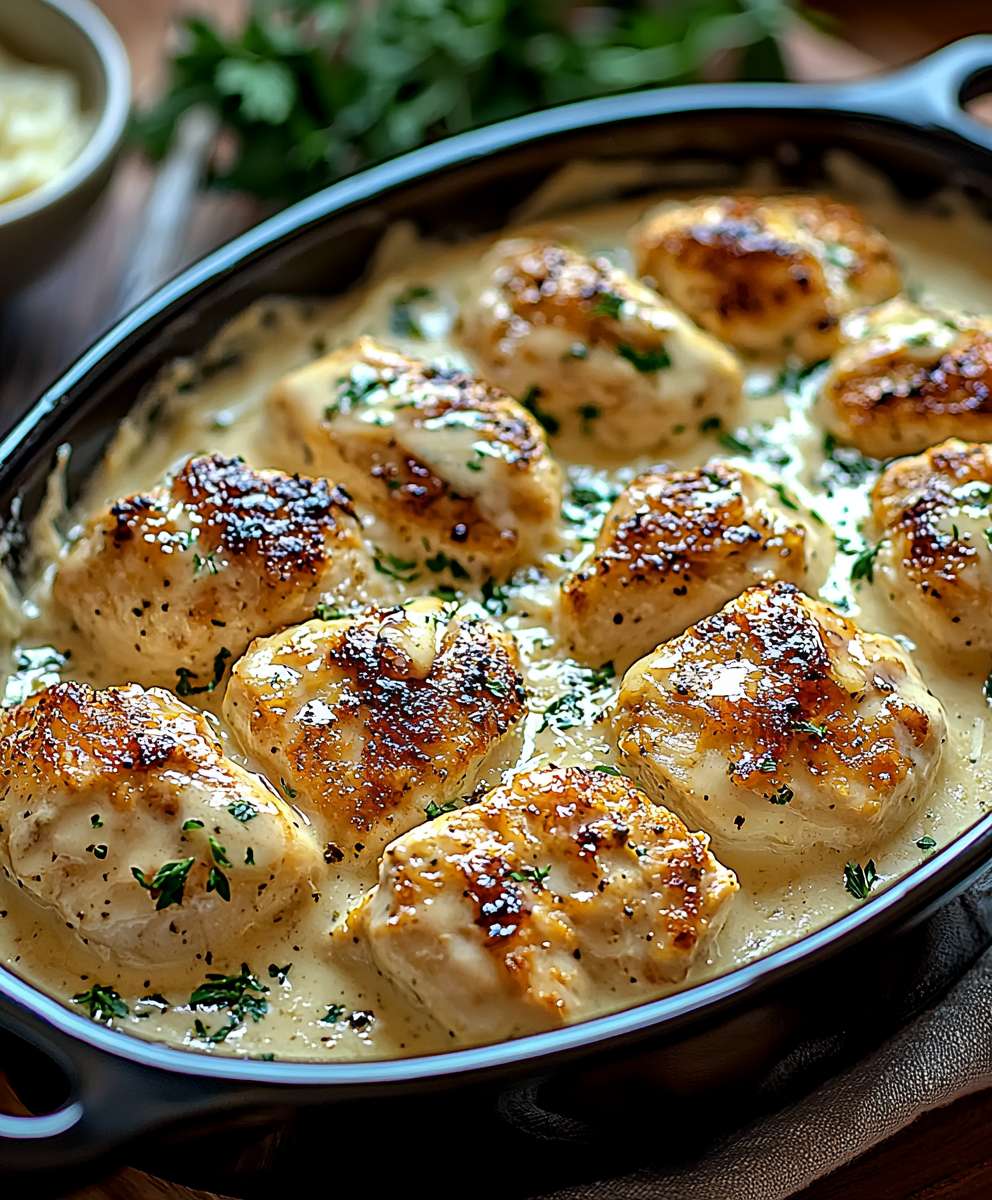 Creamy Asiago Chicken Dish
