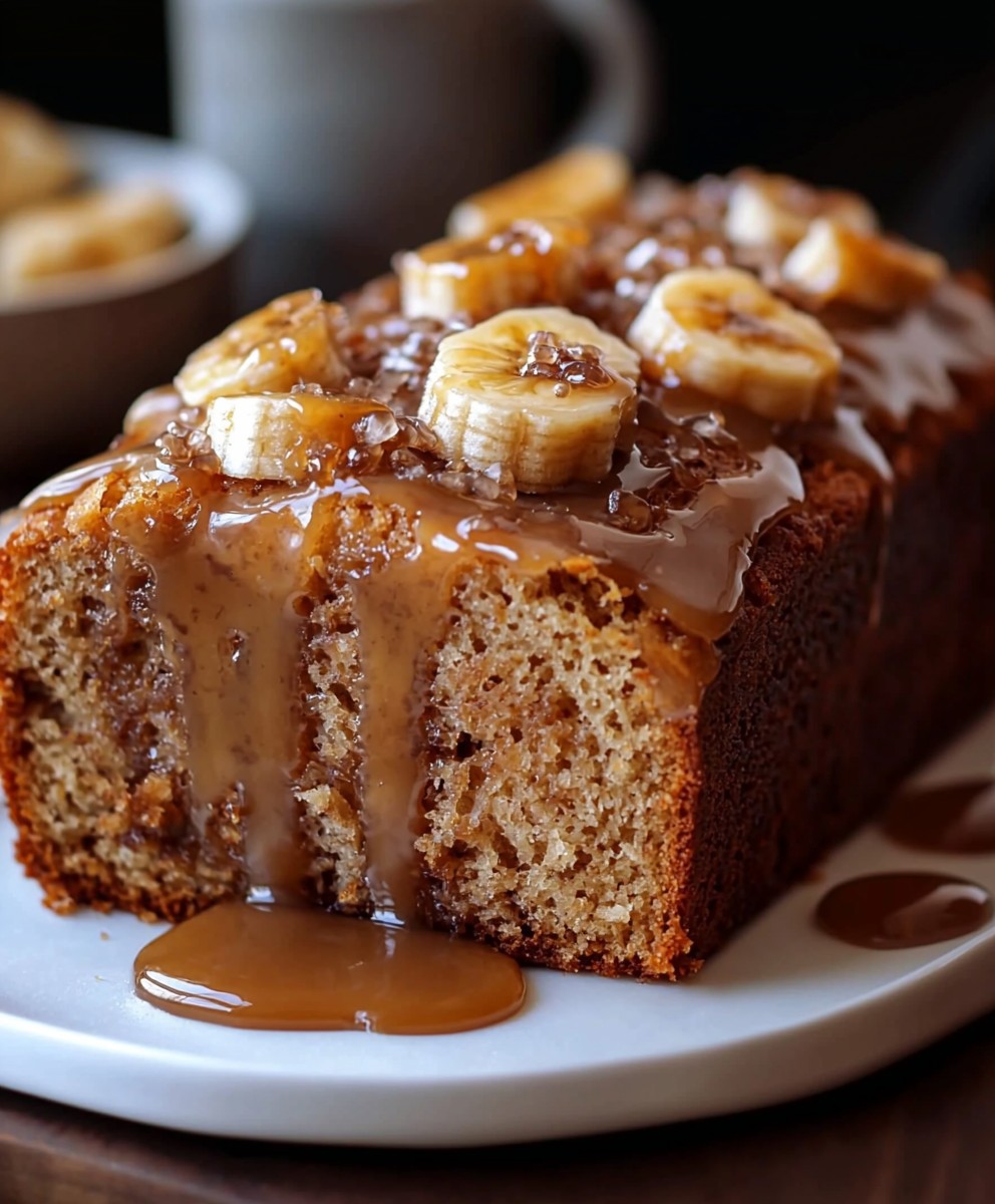 Salted Caramel Banana Bread