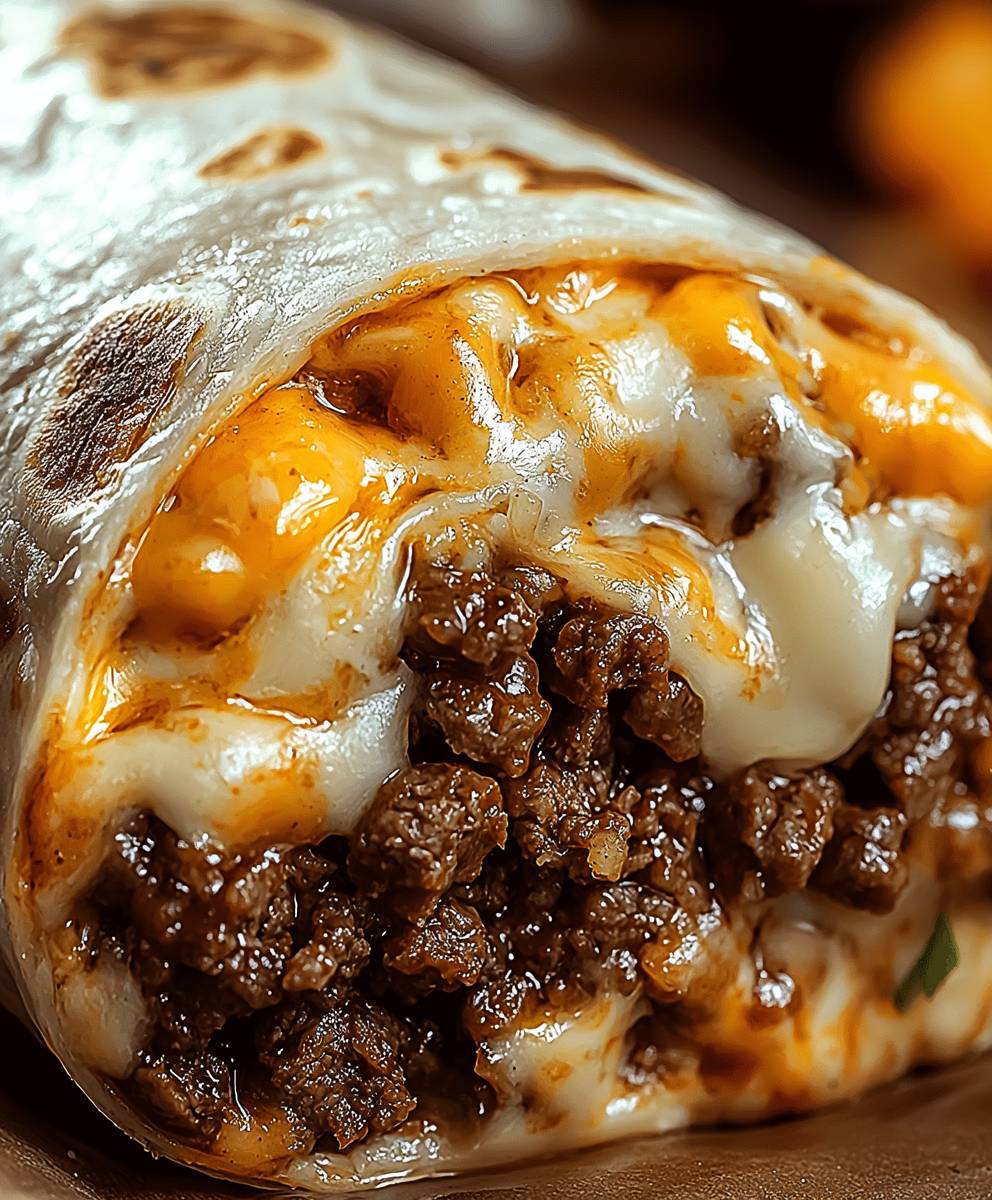 Beefy Melt Burrito