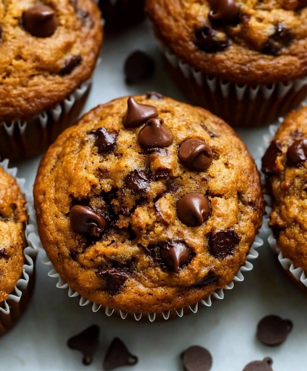 Pumpkin Chocolate Chip Muffins