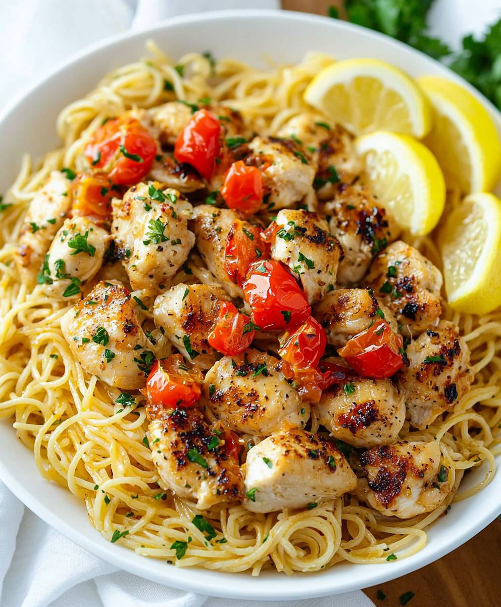 Chicken Scampi Dish
