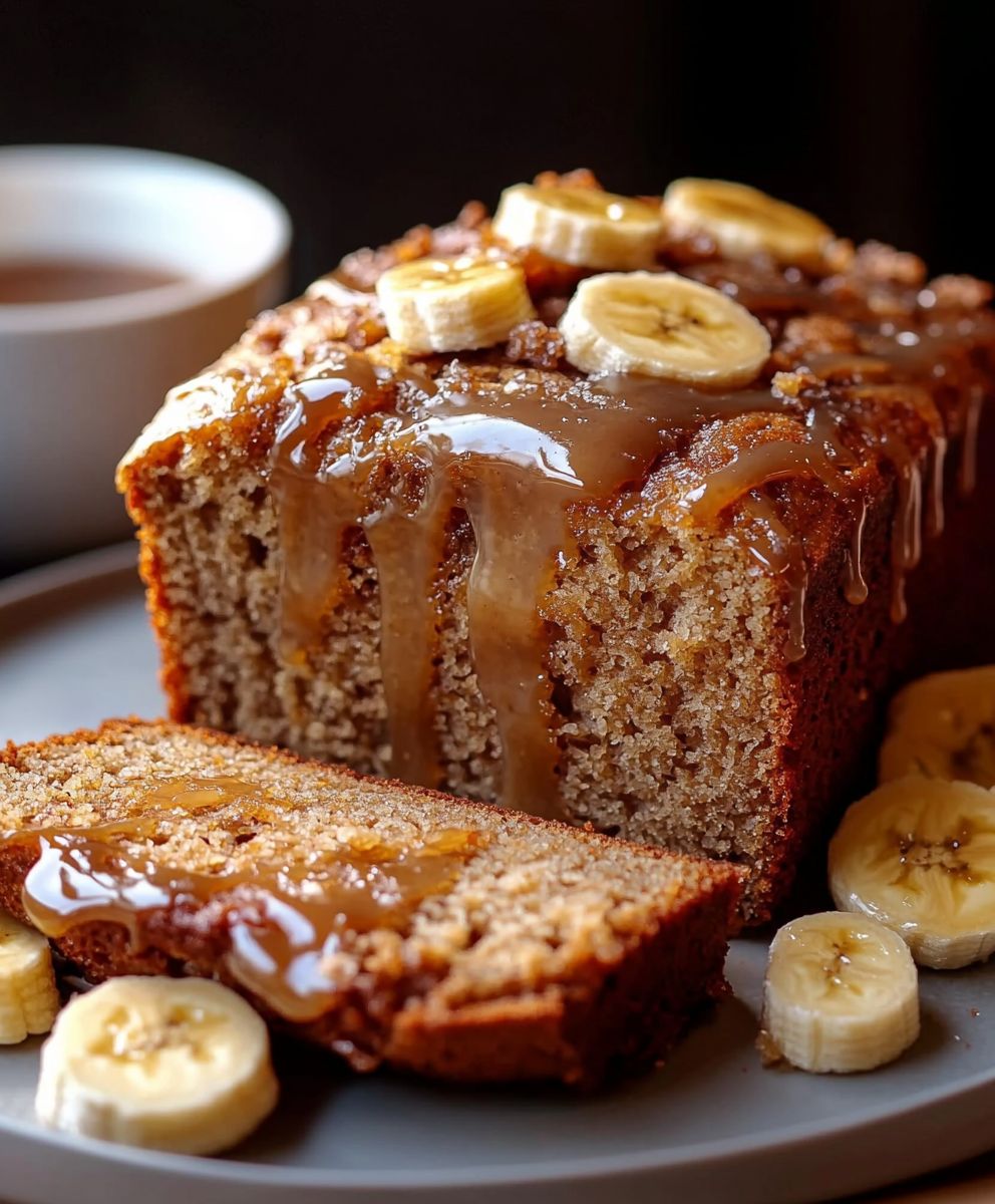 Salted Caramel Banana Bread