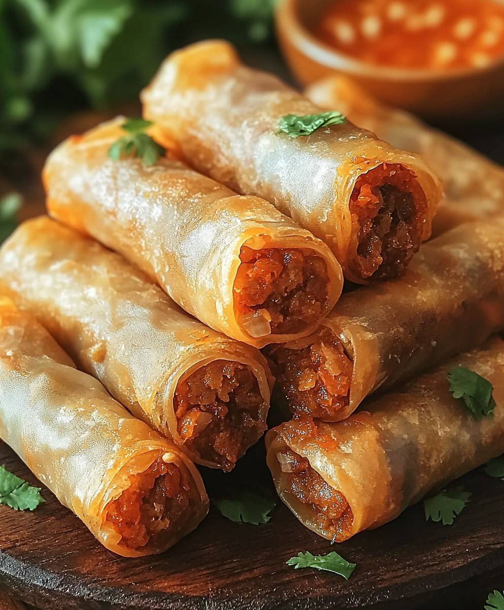 Crunchy Lumpia Filipino Dish