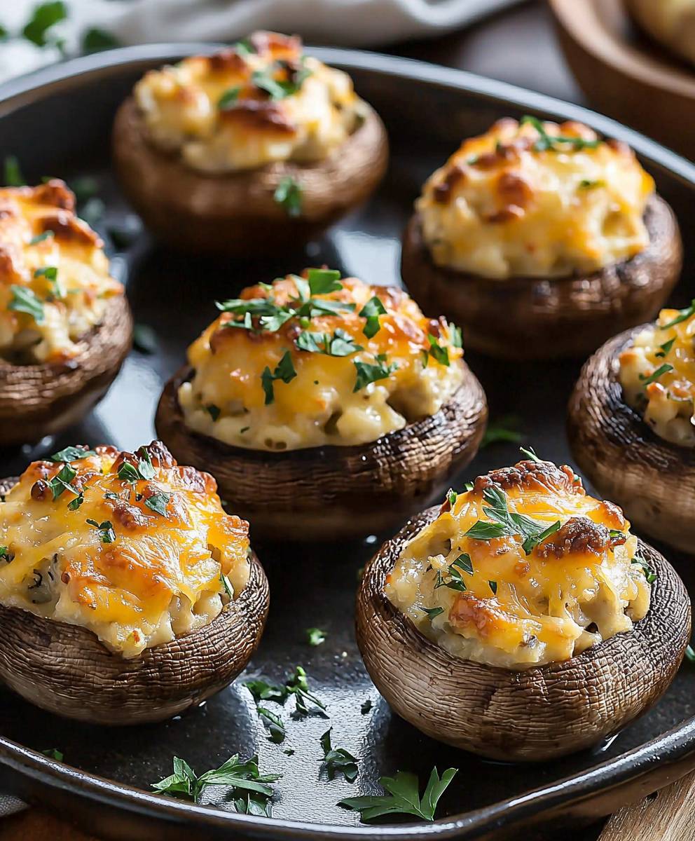 Cheesy Stuffed Mushrooms