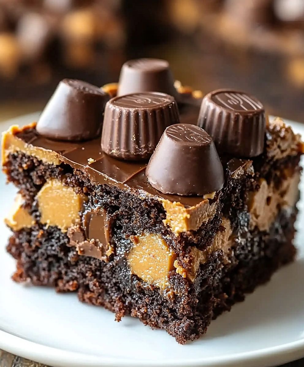 Reese's Earthquake Cake