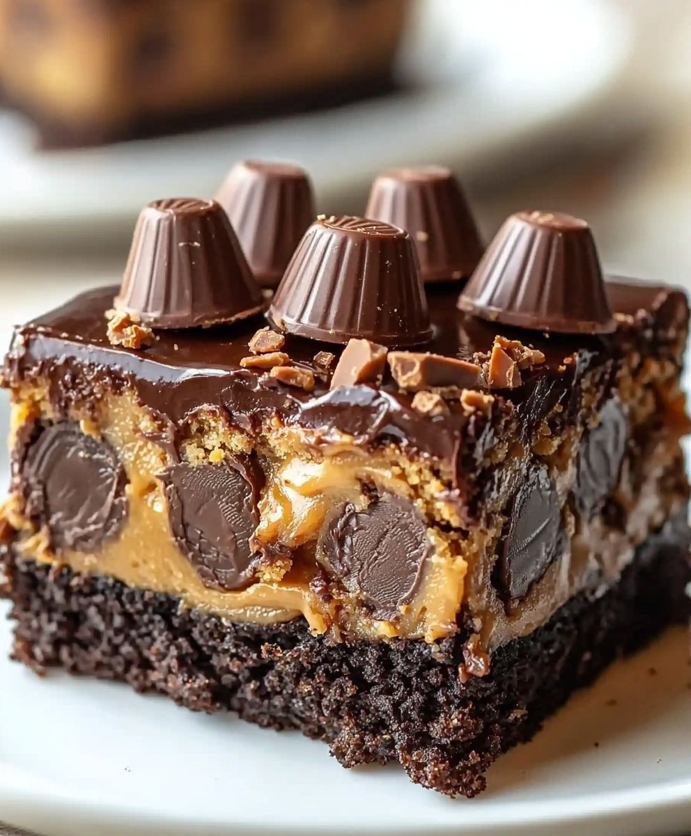 Reese's Earthquake Cake