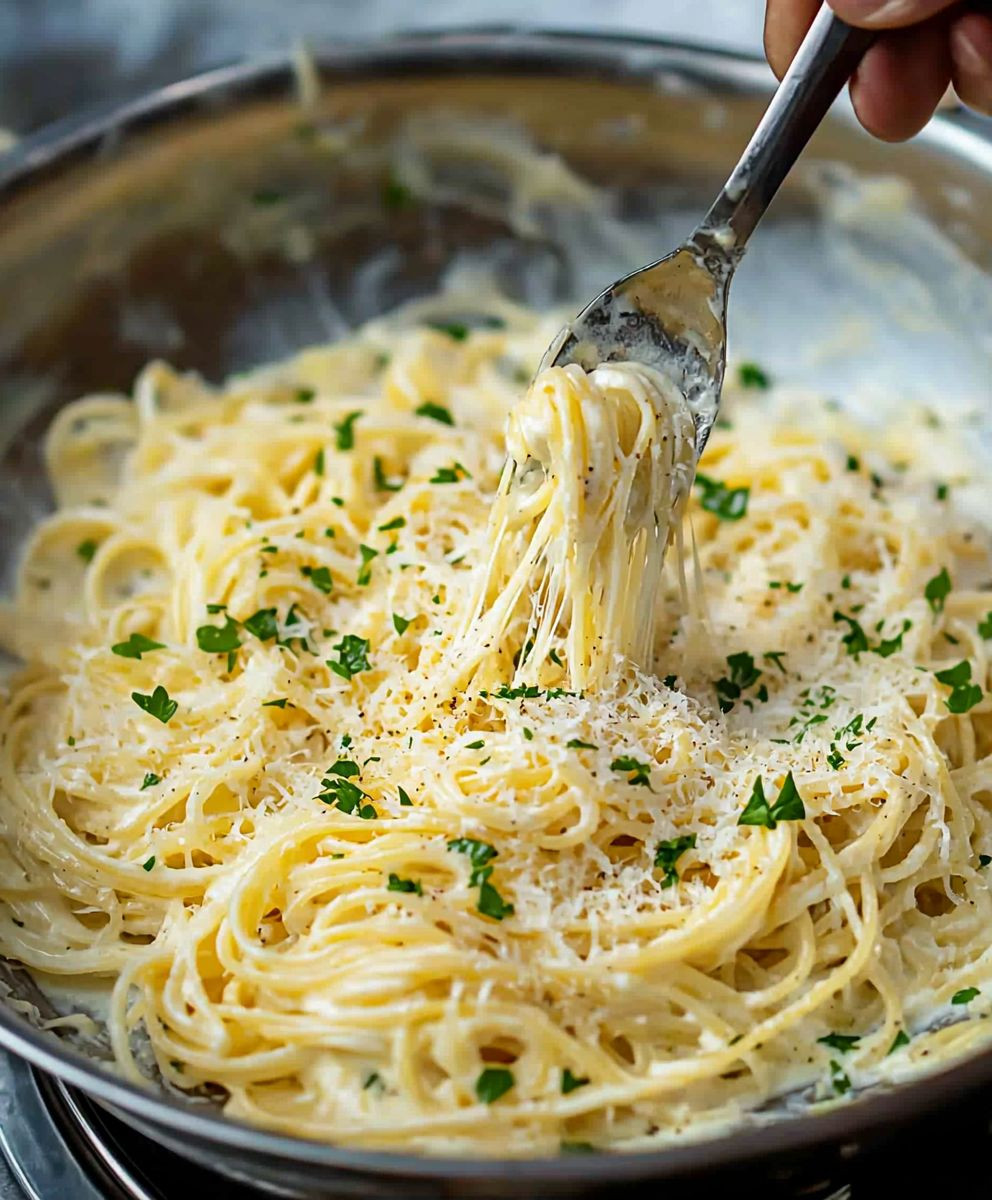 Garlic Parmesan Pasta Dish