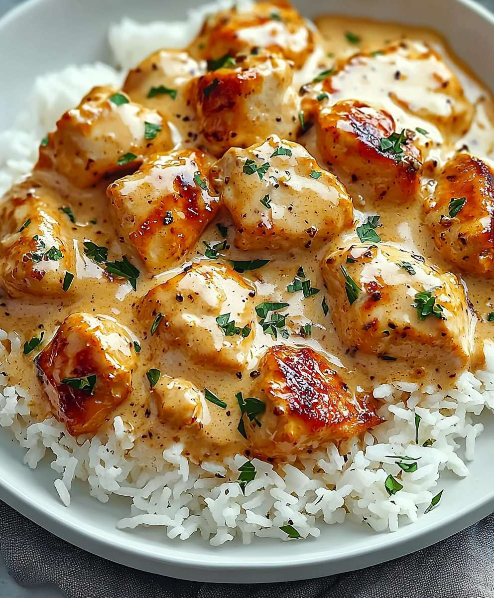 Creamy Smothered Chicken Rice