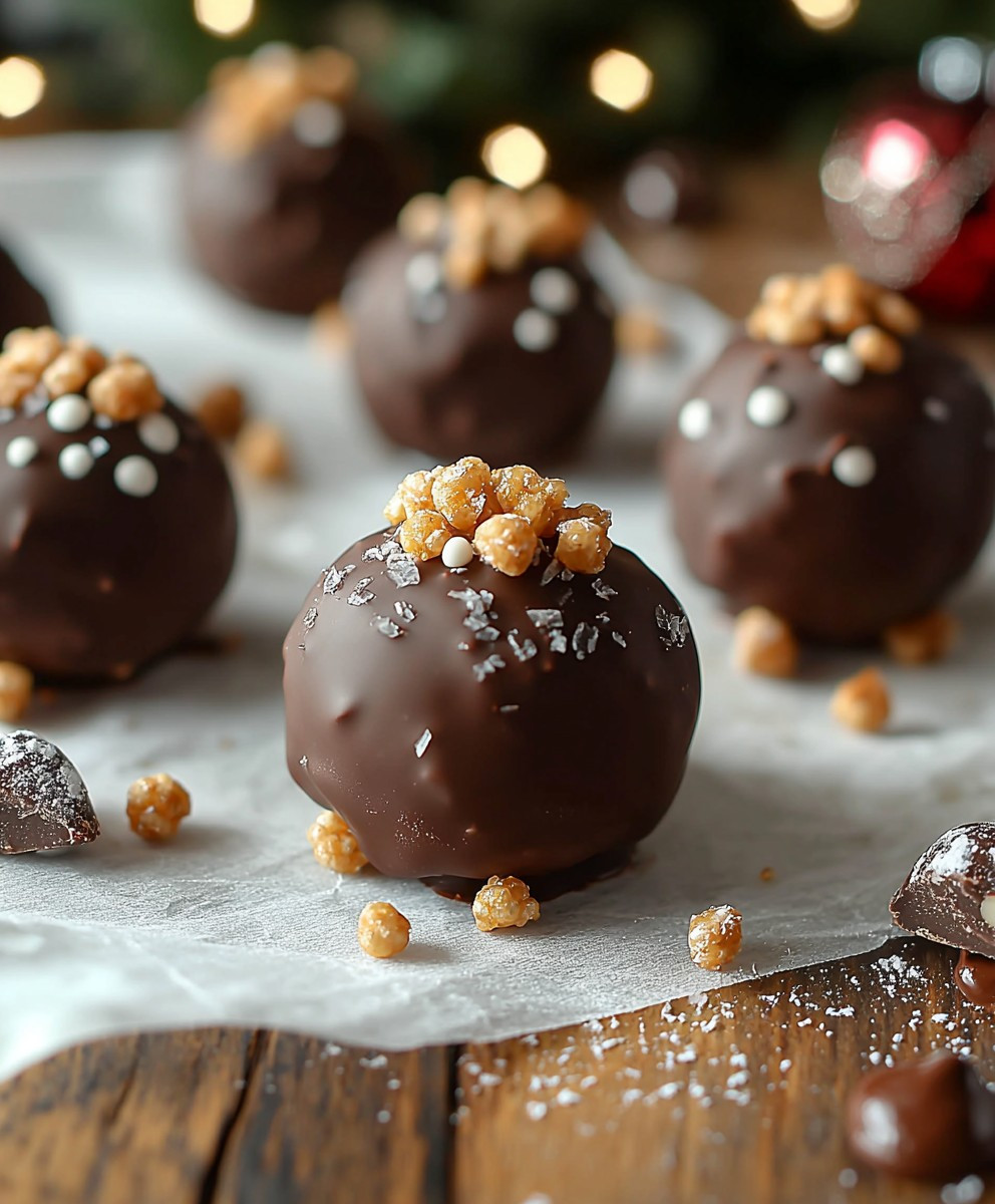 Christmas Chocolate Rice Krispie Balls