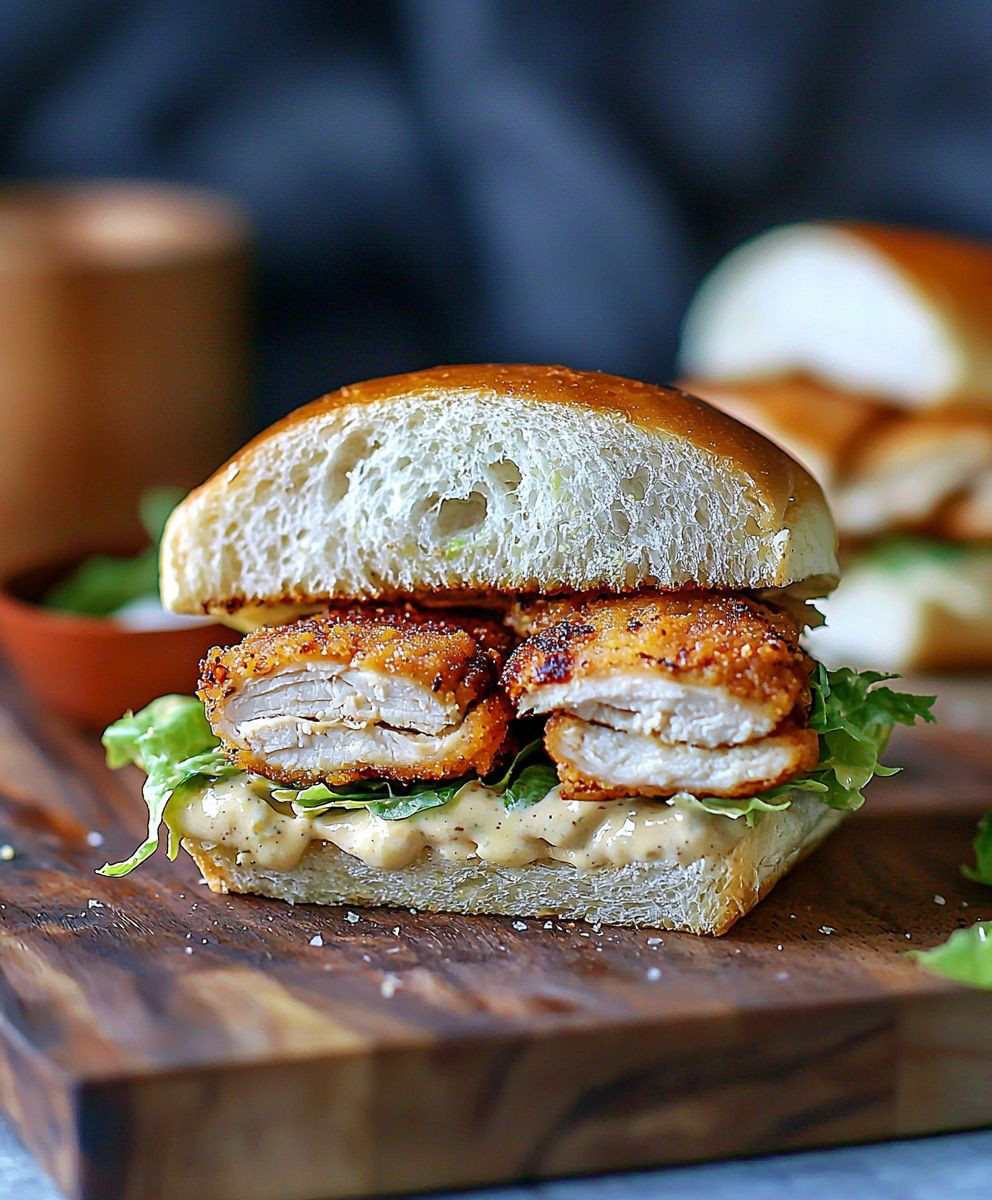 Crispy Chicken Caesar Sandwich