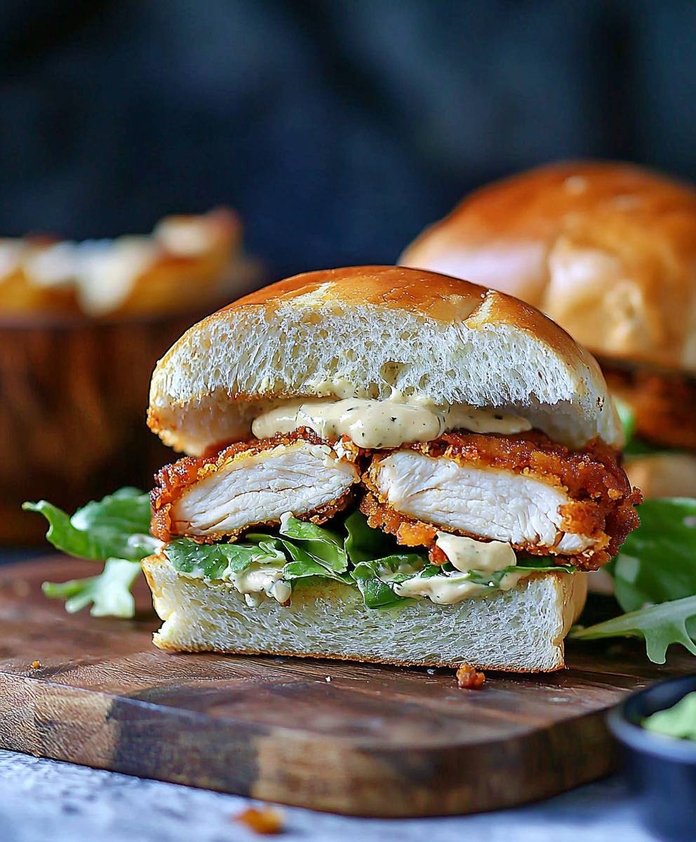 Crispy Chicken Caesar Sandwich