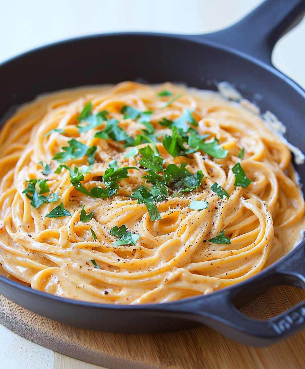 Creamy Red Pepper Alfredo Sauce