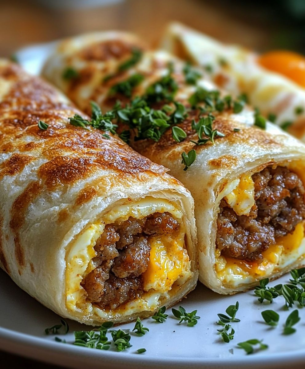 Sausage Egg Cheese Breakfast Roll-Ups