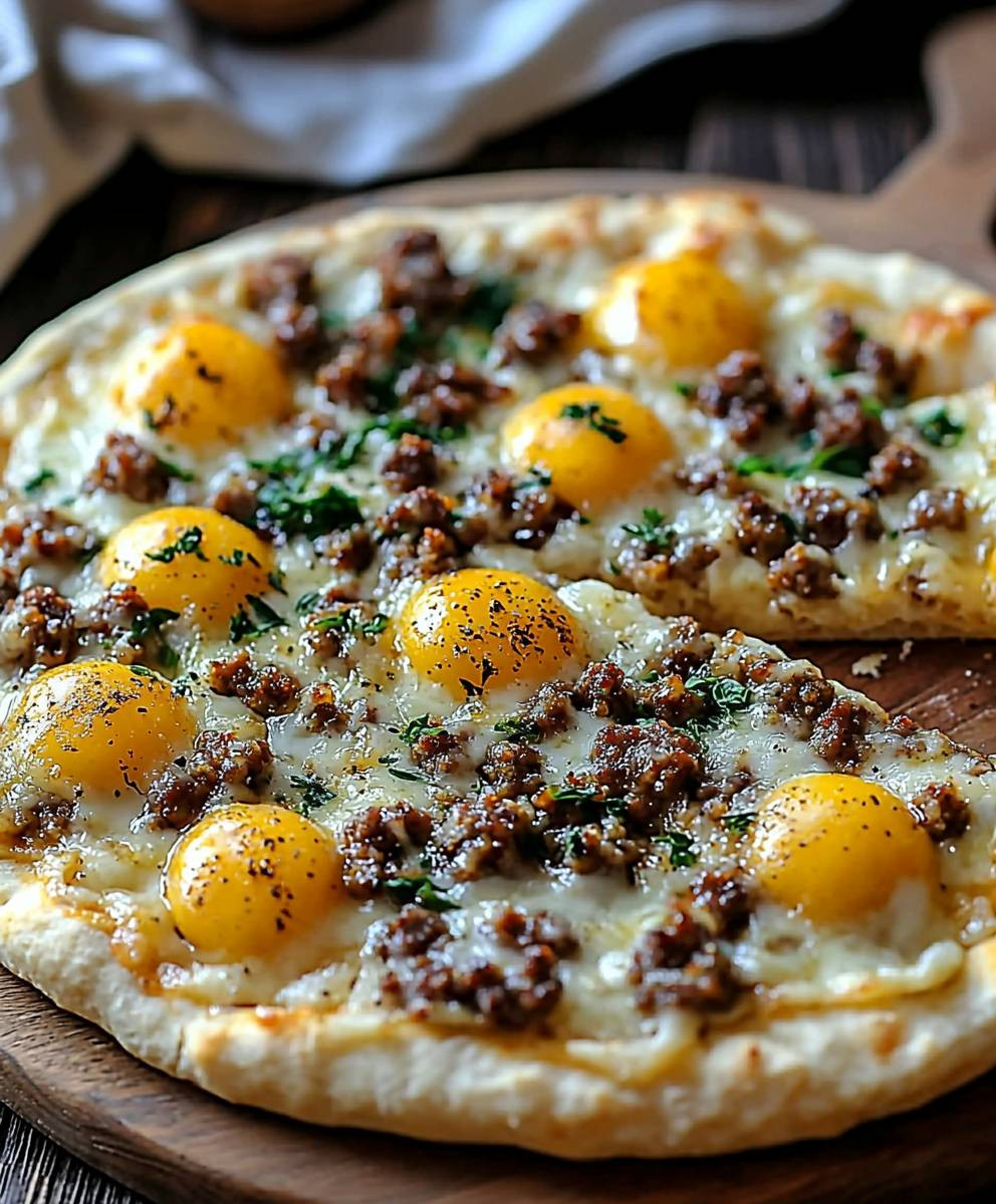 Biscuits and Sausage Gravy Pizza