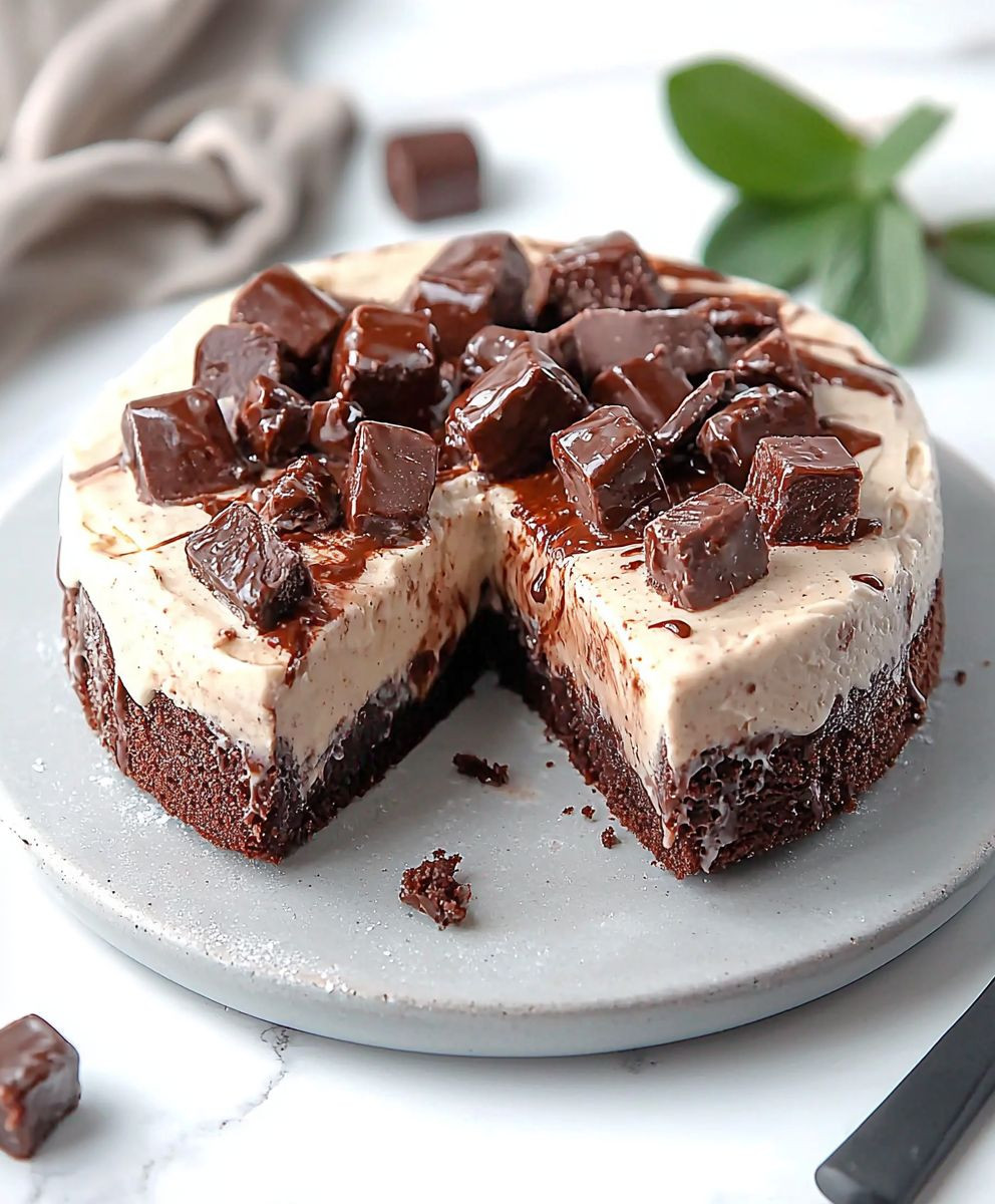 Frozen Brownie Ice Cream Cake