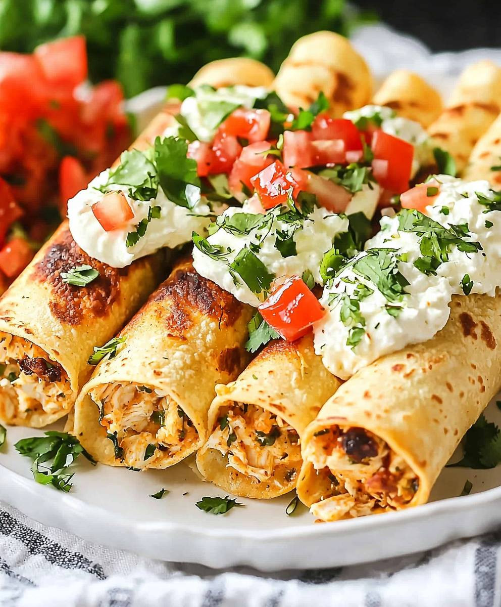 Cream Cheese Chicken Taquitos