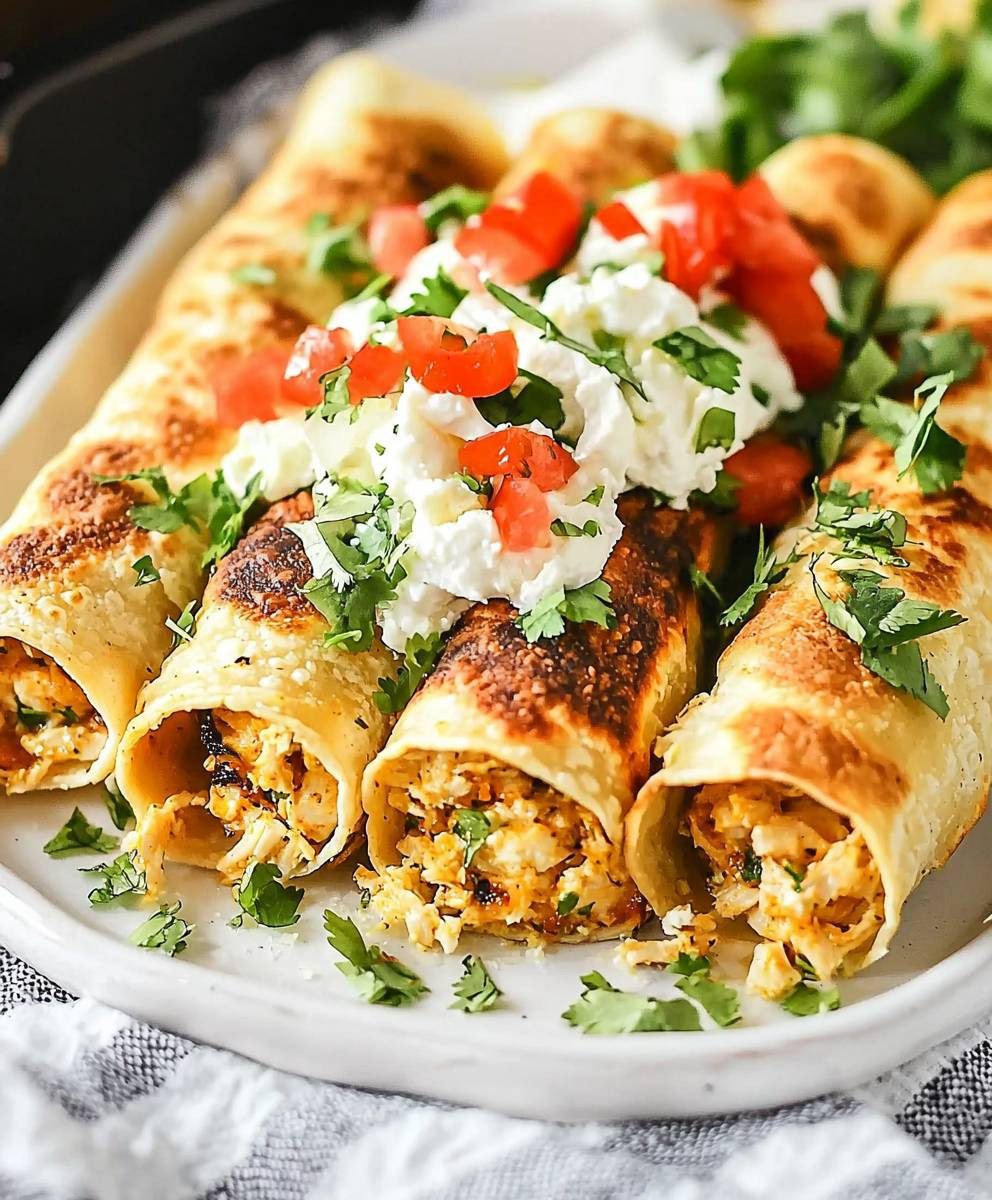 Cream Cheese Chicken Taquitos