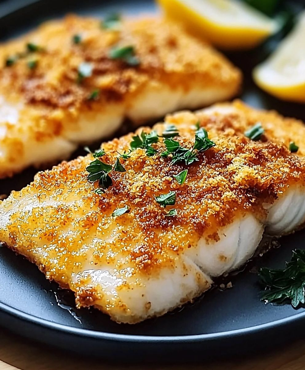Crispy Parmesan Crusted Fish
