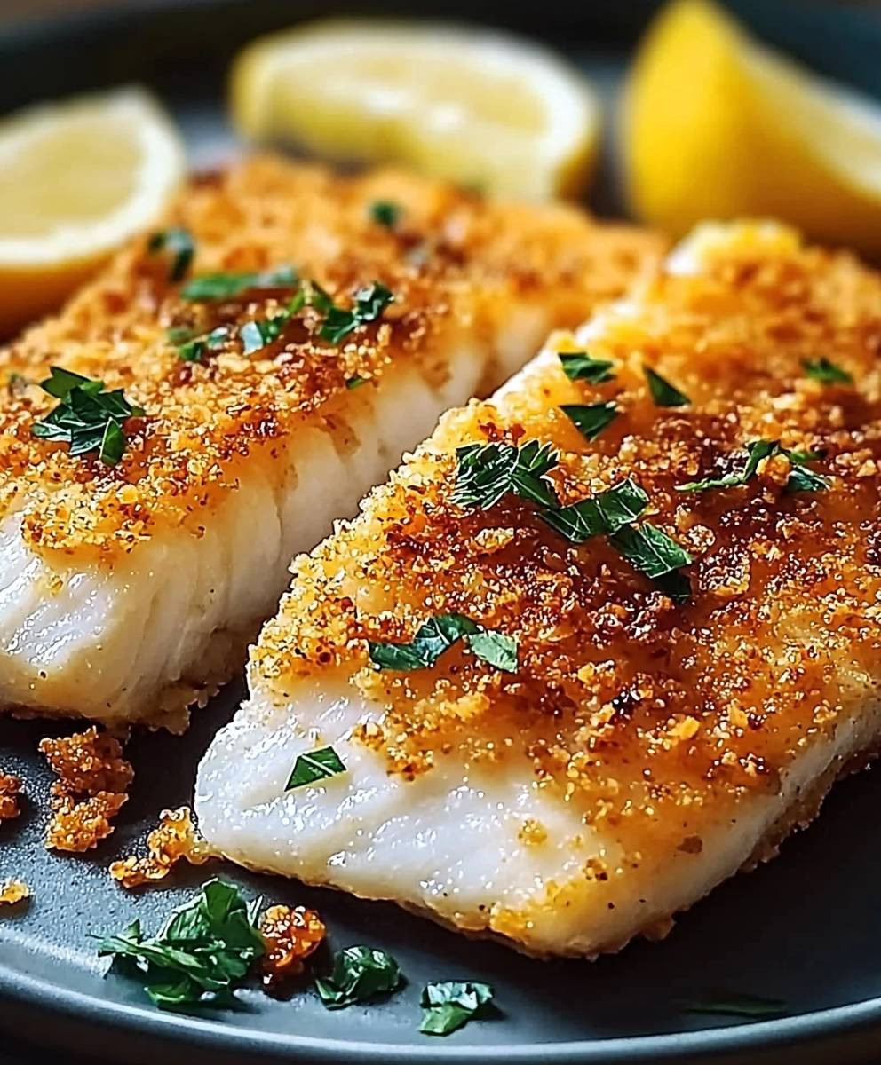 Crispy Parmesan Crusted Fish