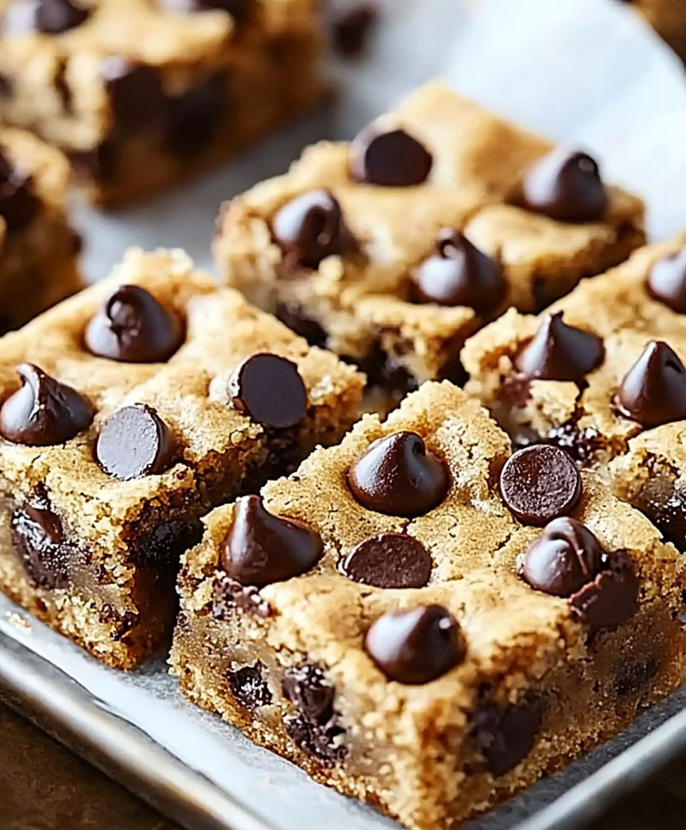 Chewy Chocolate Chip Bars