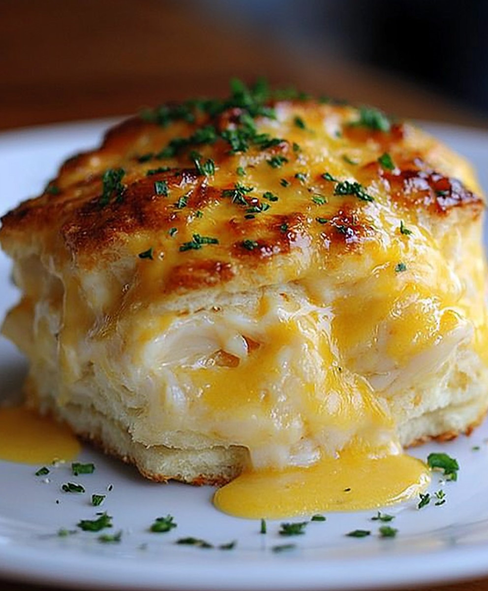Crab Stuffed Cheddar Bay Biscuit
