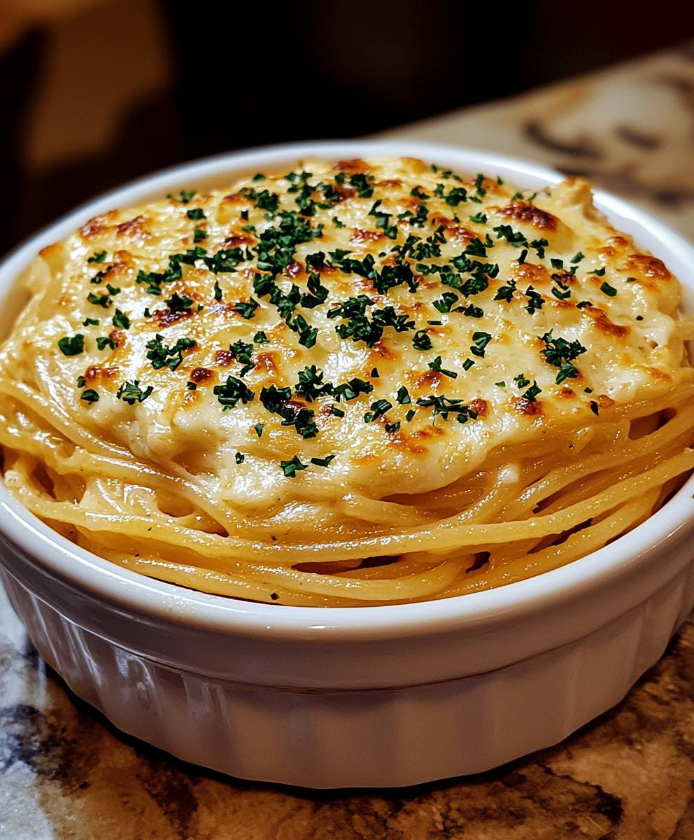 Cheesy Garlic Parmesan Spaghetti