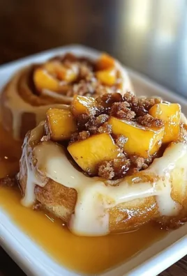 Peach Cobbler Cinnamon Rolls Recipe