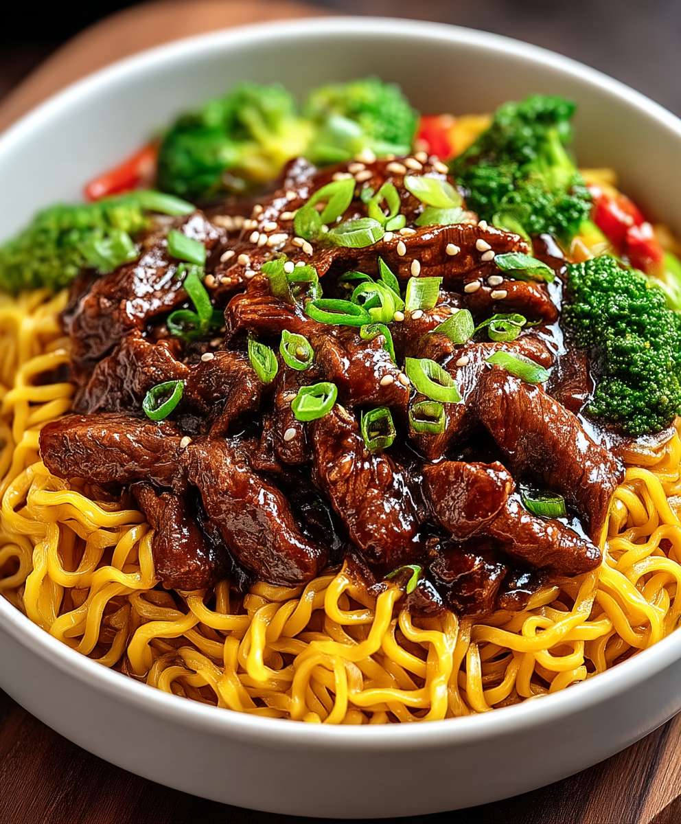 Sticky Beef Noodles