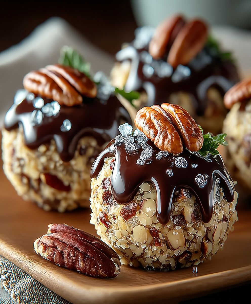 No Bake Pecan Pie Balls