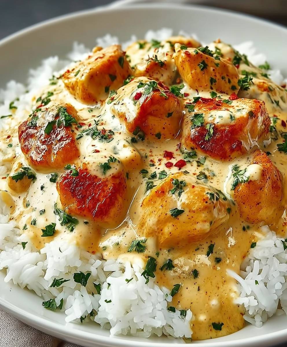 Creamy Smothered Chicken Rice
