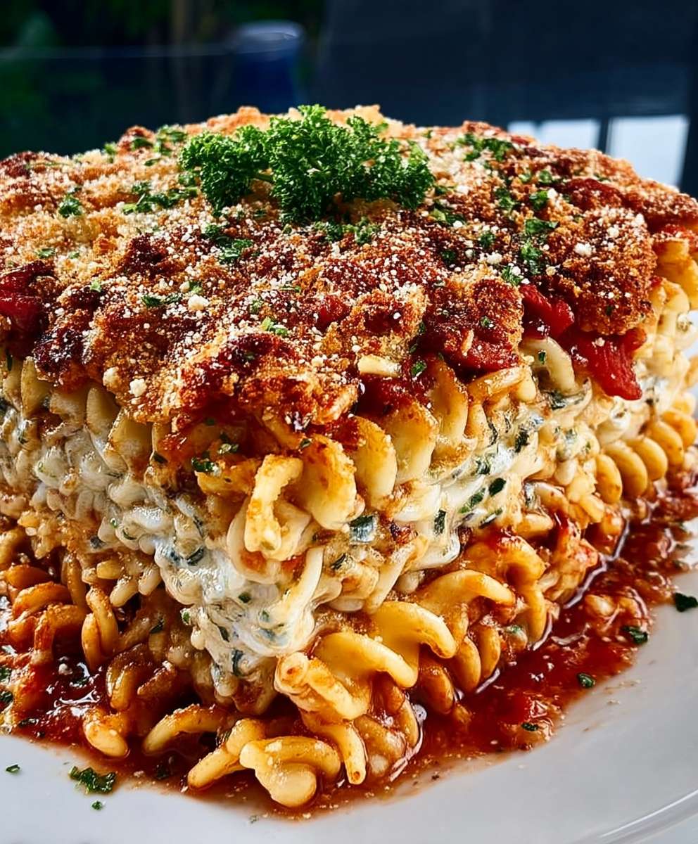 Ramen noodle lasagna