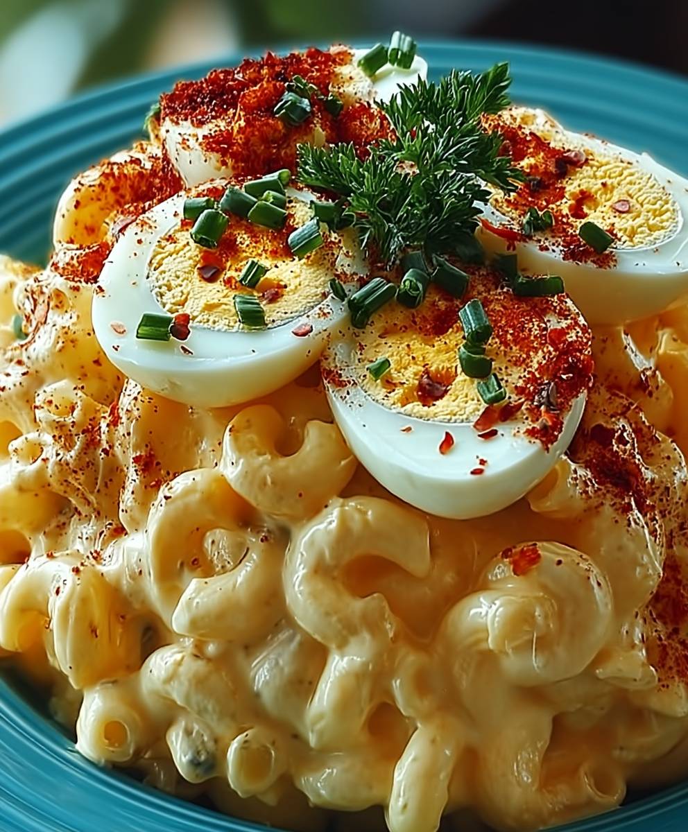 Deviled Egg Macaroni Salad
