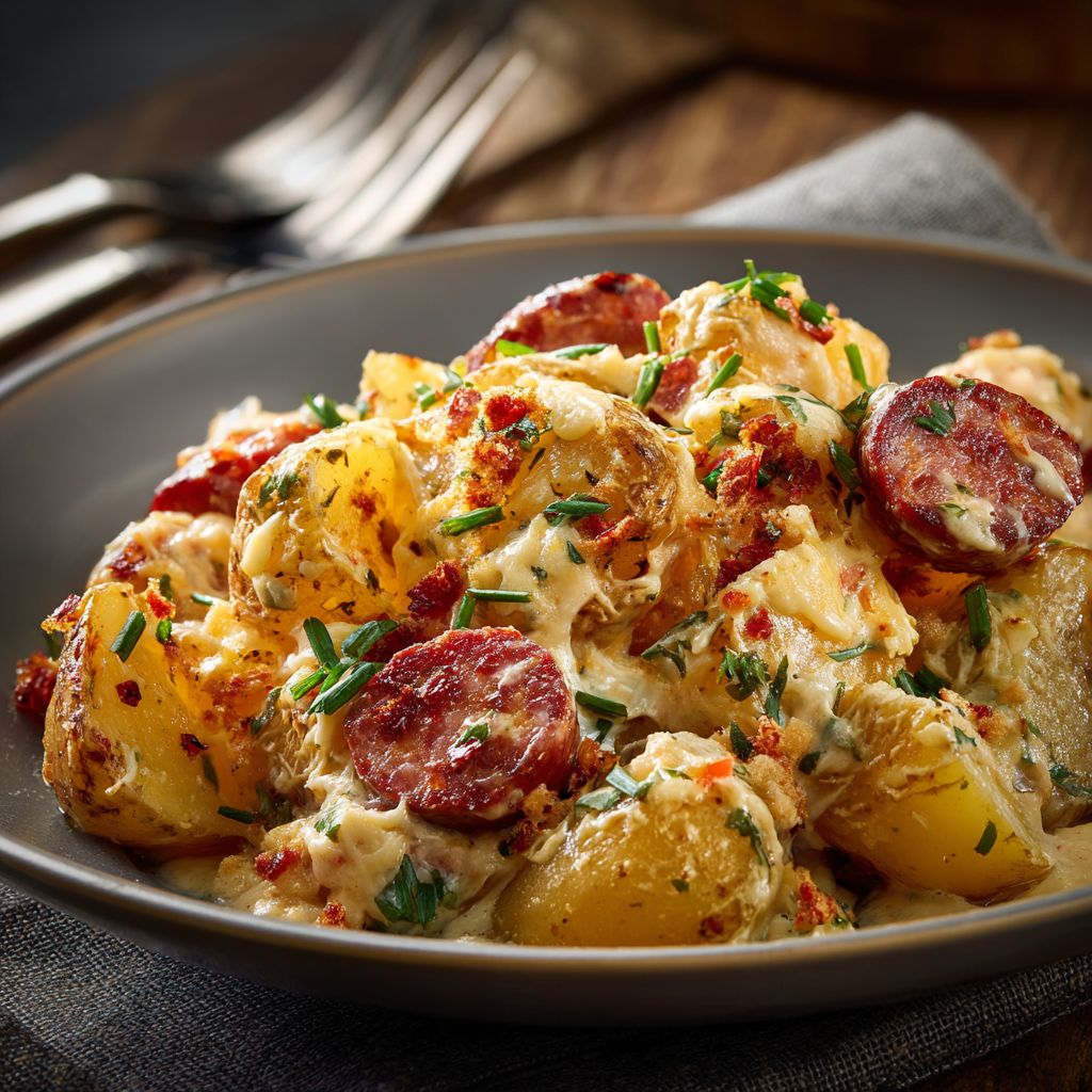 Cheesy Ranch Potatoes Sausage