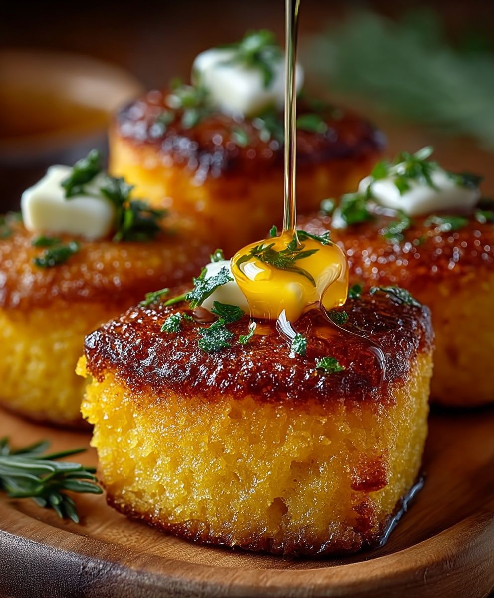 Honey Butter Cornbread Poppers