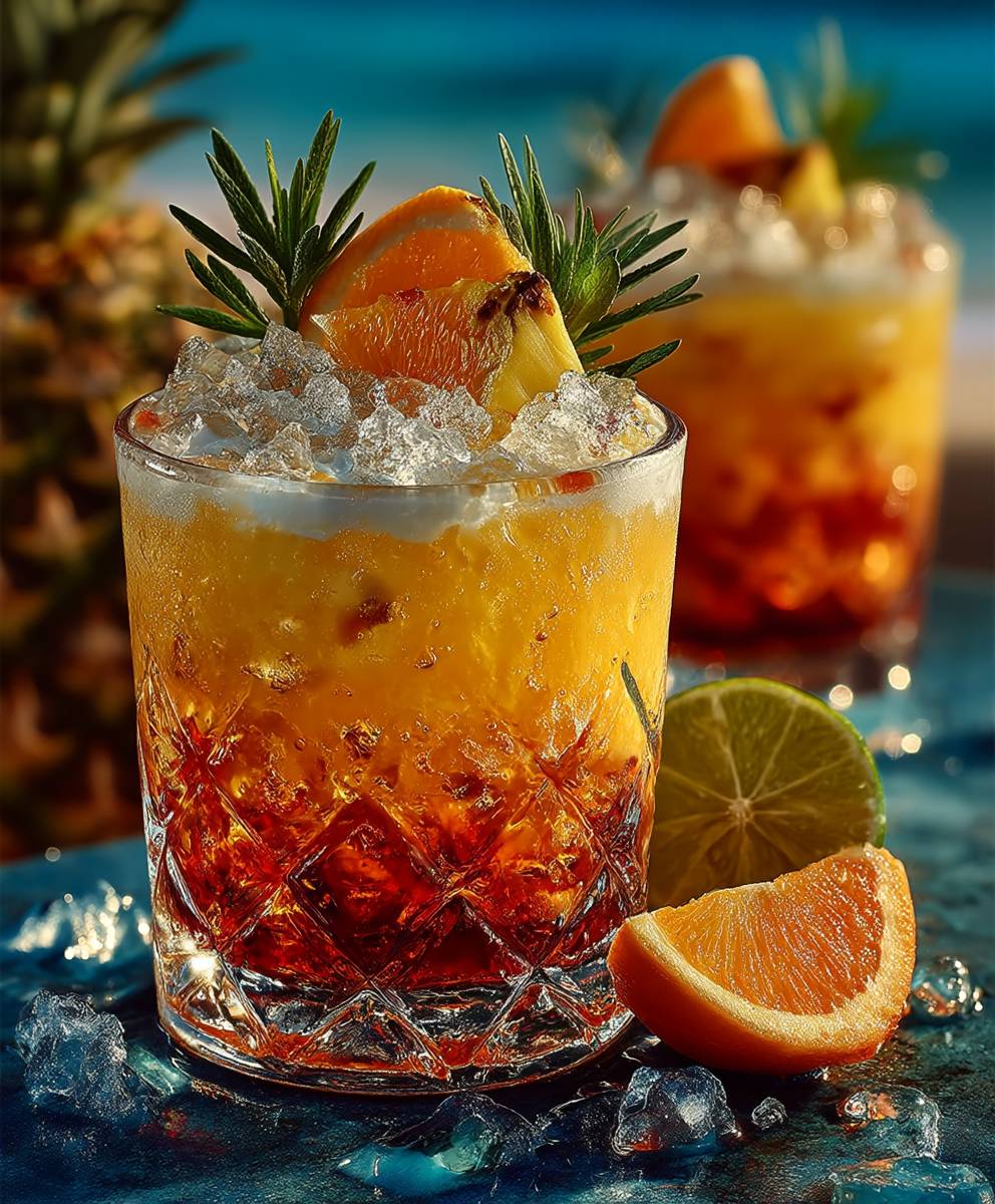 Amaretto Island Punch Cocktail