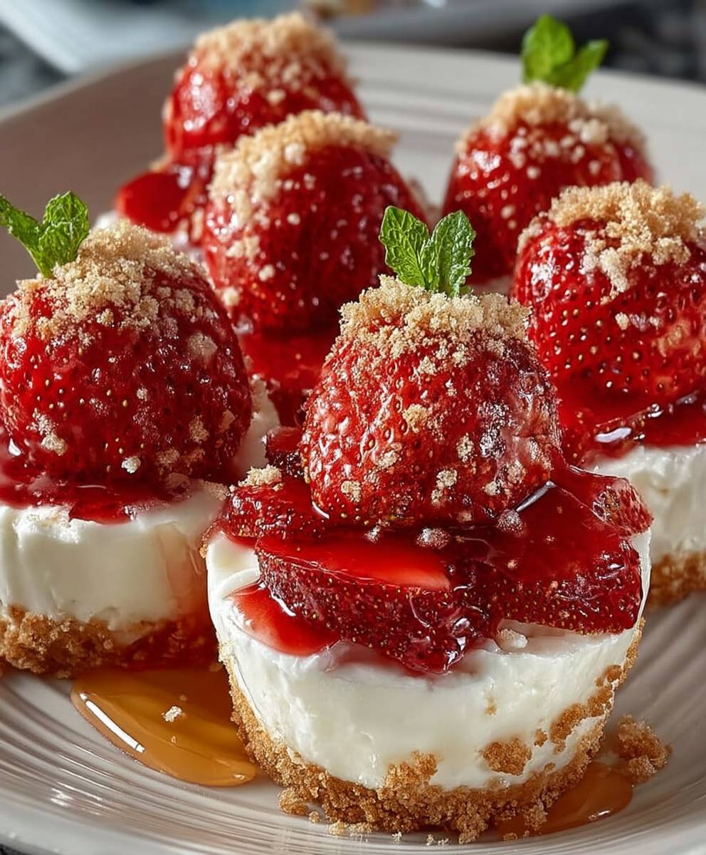 Cheesecake Stuffed Strawberries