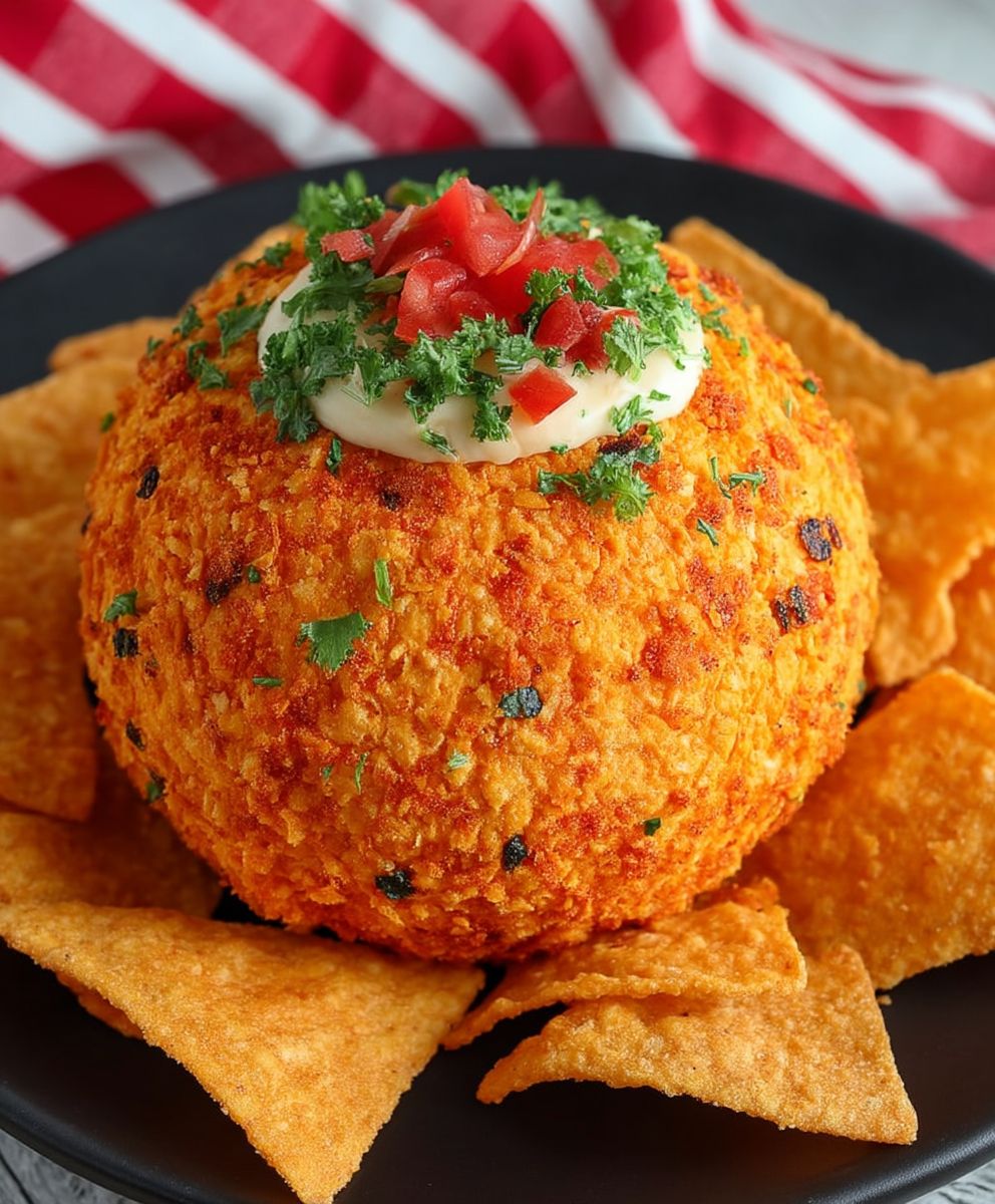 Taco cheese ball appetizer