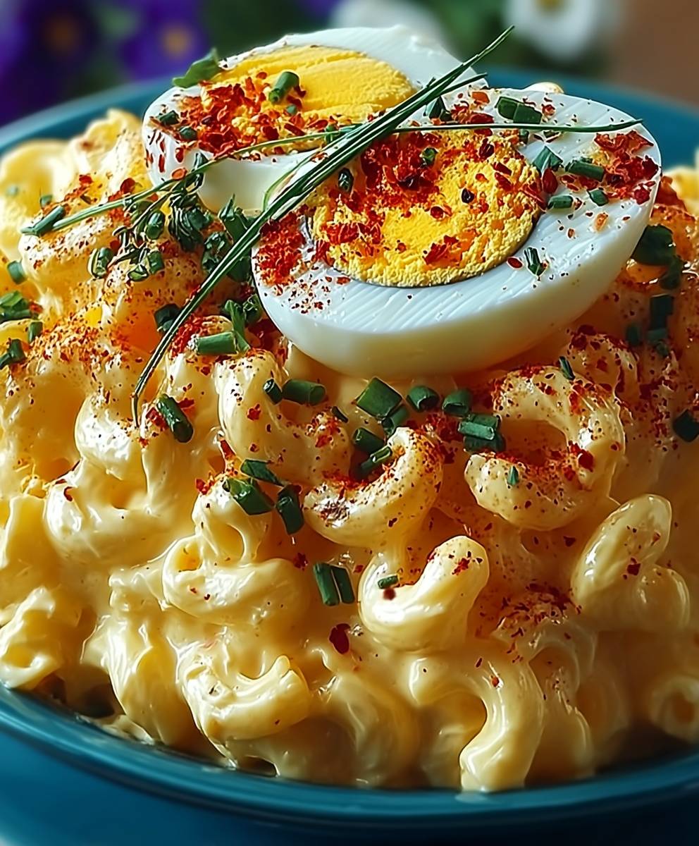 Deviled Egg Macaroni Salad