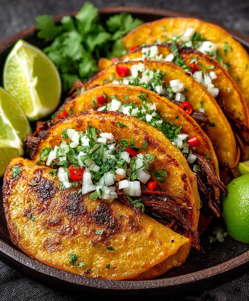 Birria tacos slow cooker