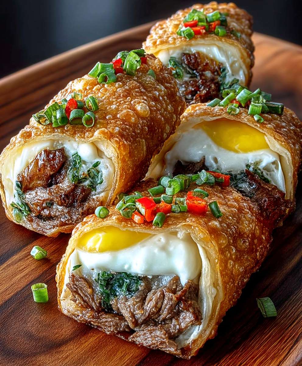 Philly Cheesesteak Egg Rolls