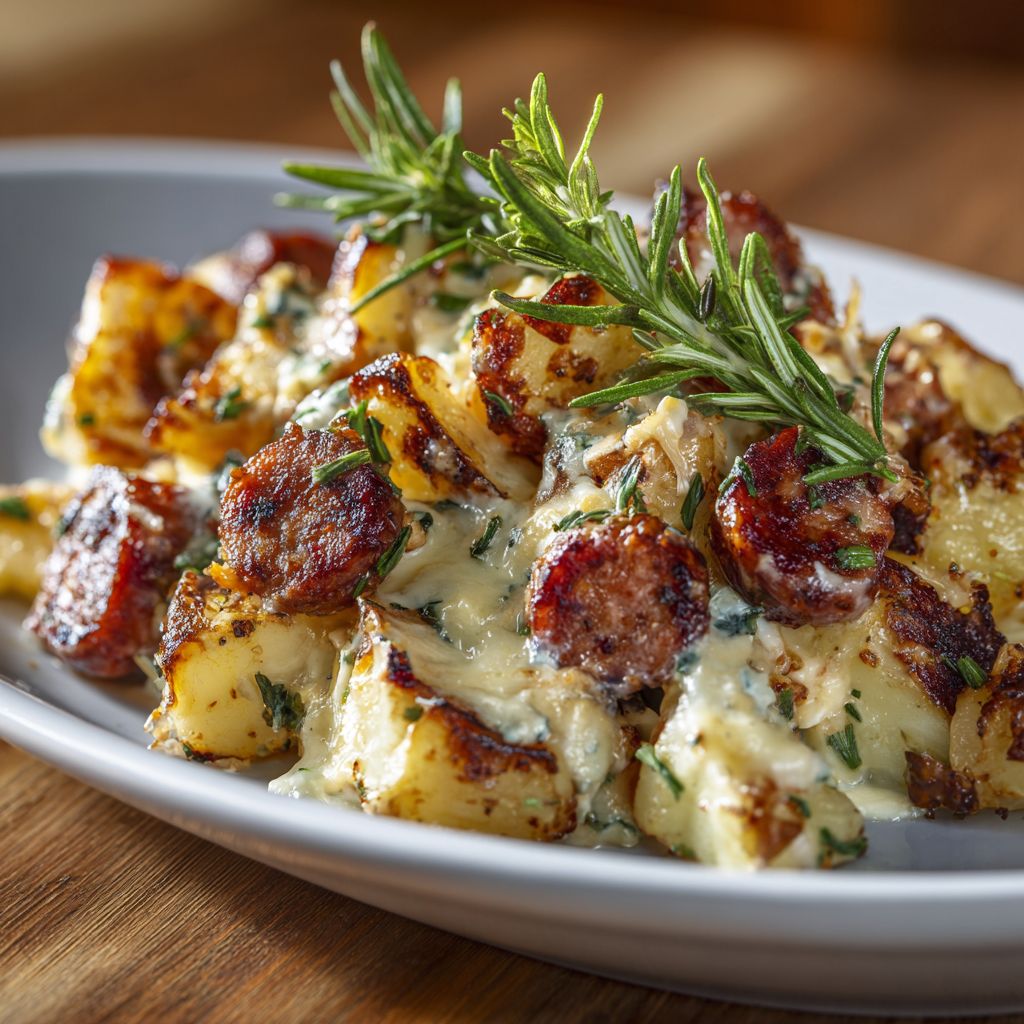 Cheesy Ranch Potatoes Sausage