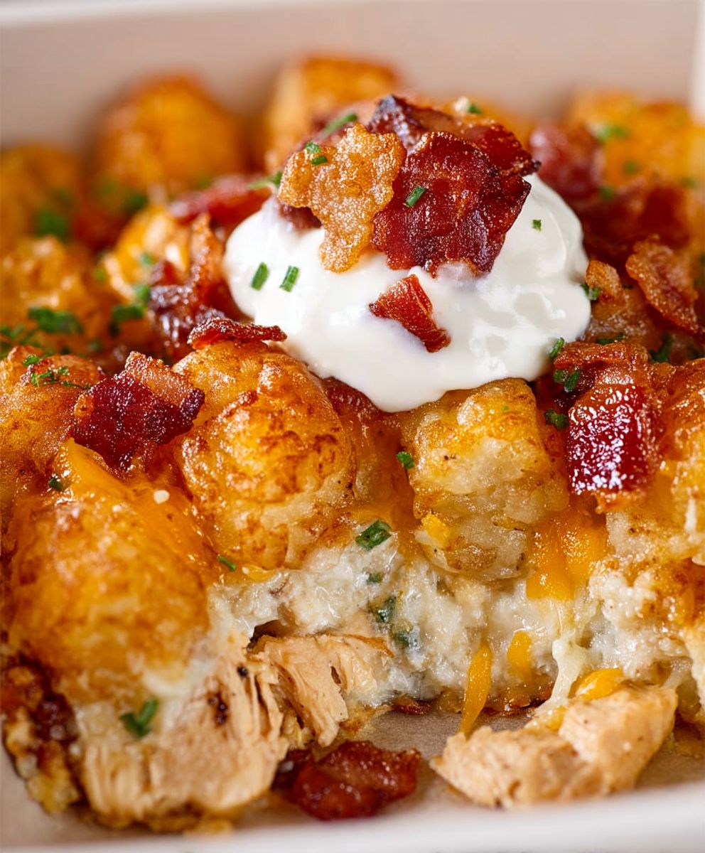 Chicken Bacon Ranch Casserole