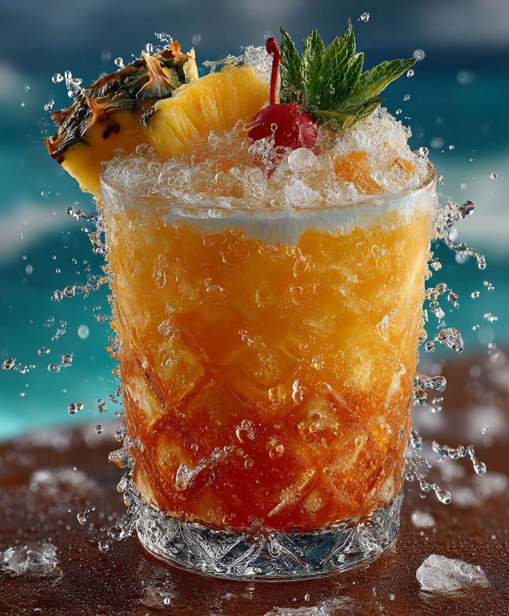 Amaretto Island Punch Cocktail