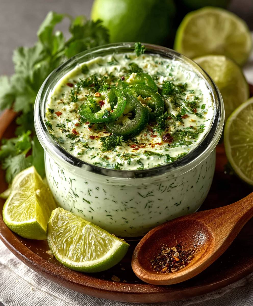 Cilantro Garlic Sauce Jalapeno Lime