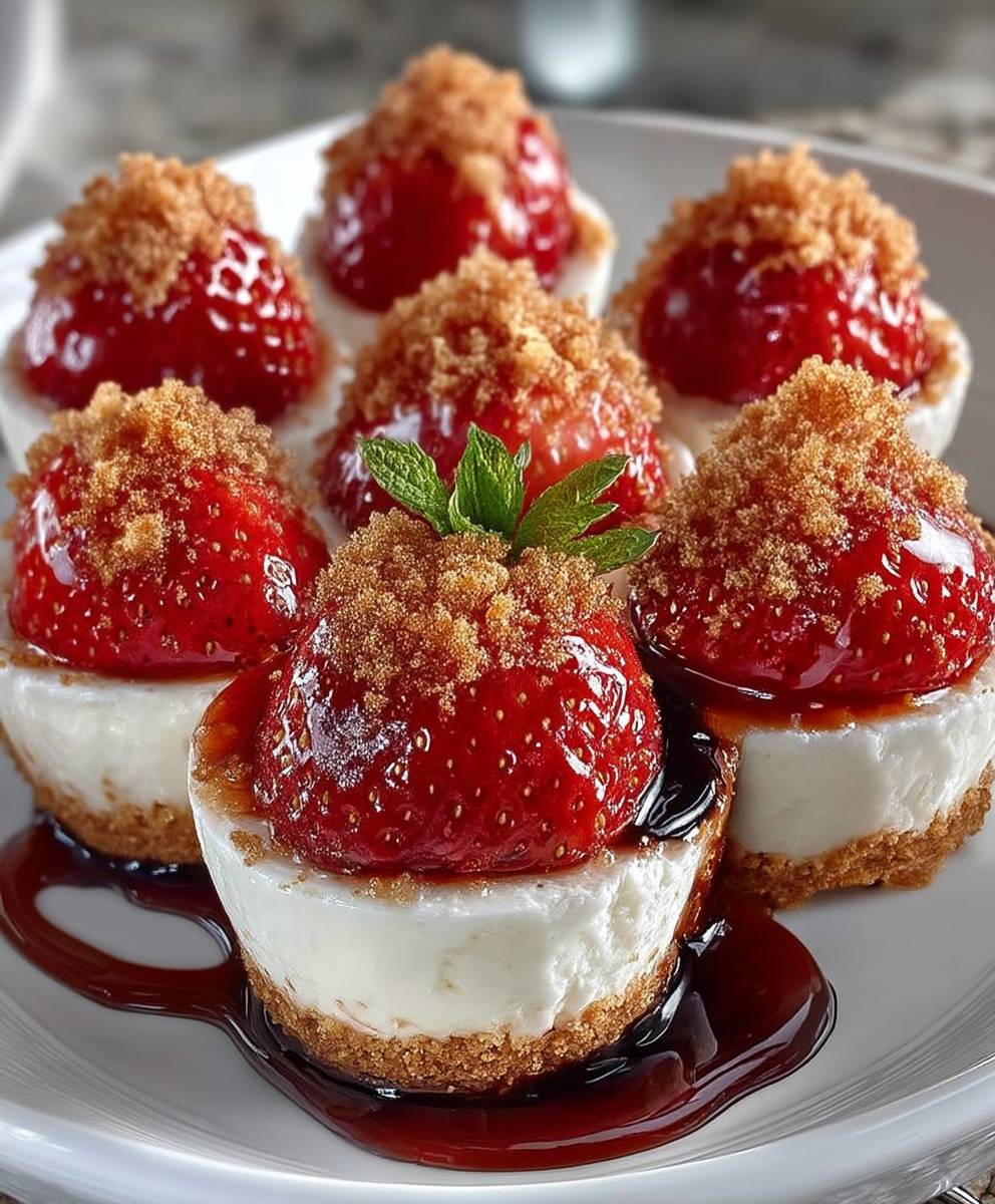 Cheesecake Stuffed Strawberries
