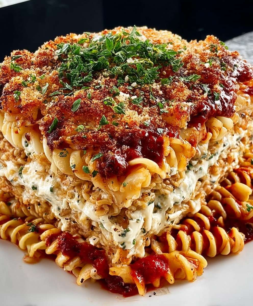 Ramen noodle lasagna