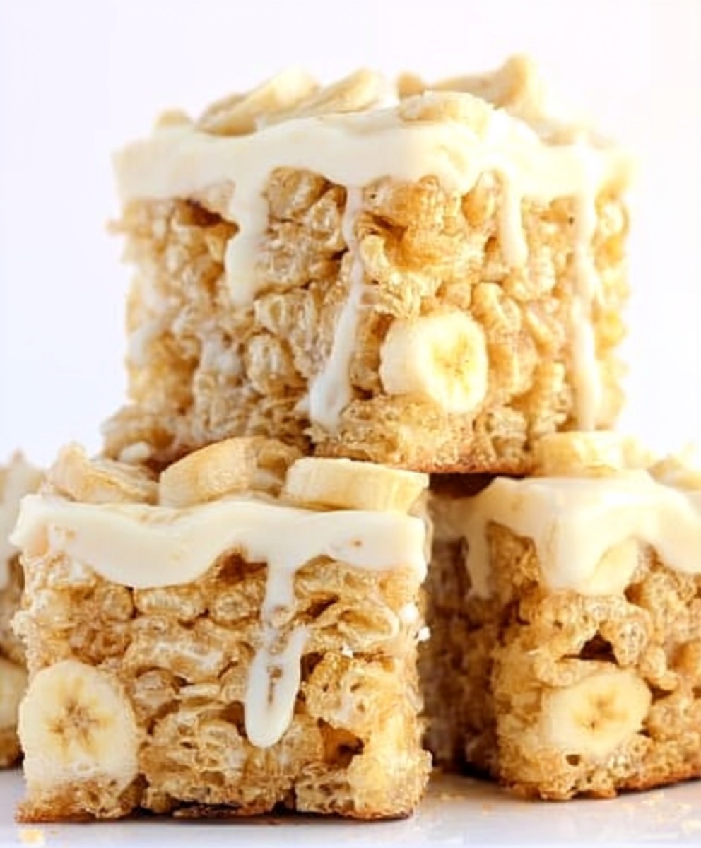 Banana Pudding Rice Krispie Treats